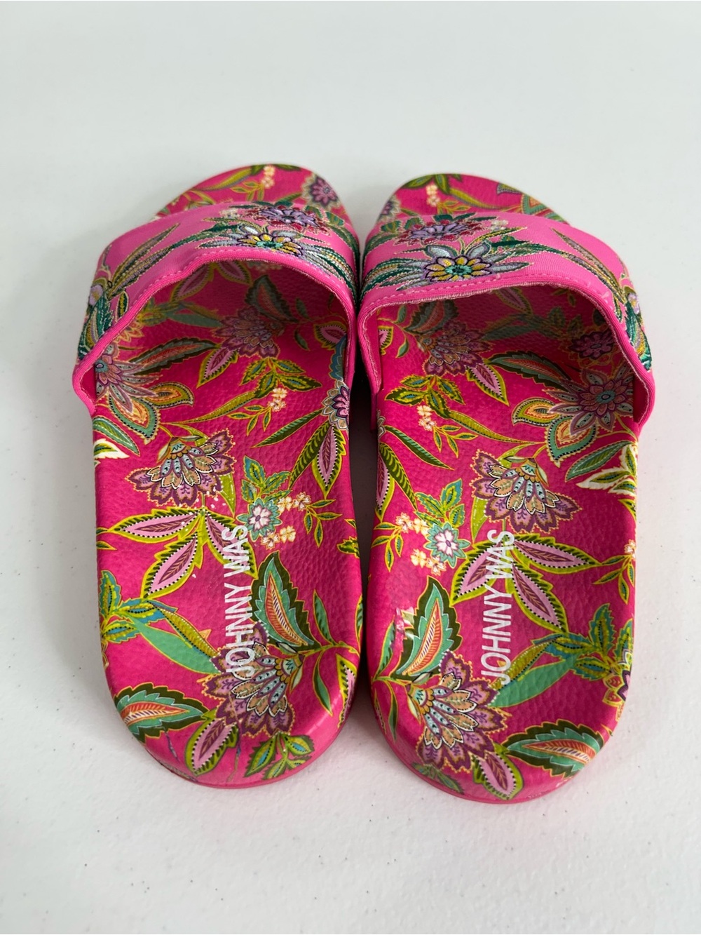 Johnny Was Flamingo Poolslide Size 9 - Picture 4 of 8